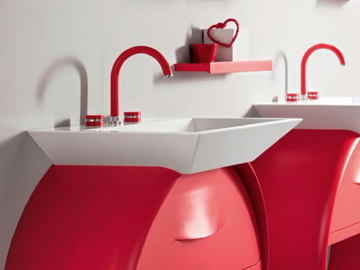MYRING MULTICOLOR - FMR0112A - 3 hole countertop washbasin tap by Rubinetteria Giulini - view 2